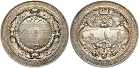 DEUTSCHLAND
Sammlung von Münzen und Medaillen der Stadt Nürnberg aus altem Privatbeitz
Silbermedaille 1885. Auf die Internationale Ausstellung von A...