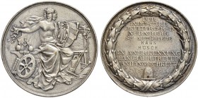 DEUTSCHLAND
Sammlung von Münzen und Medaillen der Stadt Nürnberg aus altem Privatbeitz
Bronzemedaille o. J. (seit ca. 1886). Für 25jährige Mitglieds...