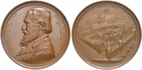 DEUTSCHLAND
Sammlung von Münzen und Medaillen der Stadt Nürnberg aus altem Privatbeitz
Bronzemedaille 1892. Auf den Tod Augusts von Essenwein. Stemp...