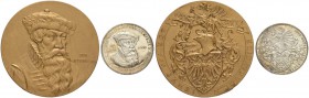 DEUTSCHLAND
Sammlung von Münzen und Medaillen der Stadt Nürnberg aus altem Privatbeitz
Silbermedaille 1900. Auf den 500. Geburtstag des Buchdruckers...