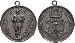 DEUTSCHLAND
Sammlung von Münzen und Medaillen der Stadt Nürnberg aus altem Privatbeitz
Bleimedaille o. J. (1905). Schlaraffia Norimberga. Die Brunne...