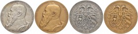 DEUTSCHLAND
Sammlung von Münzen und Medaillen der Stadt Nürnberg aus altem Privatbeitz
Silbermedaille 1907. Auf die 100-Jahrfeier der Königlich Baye...
