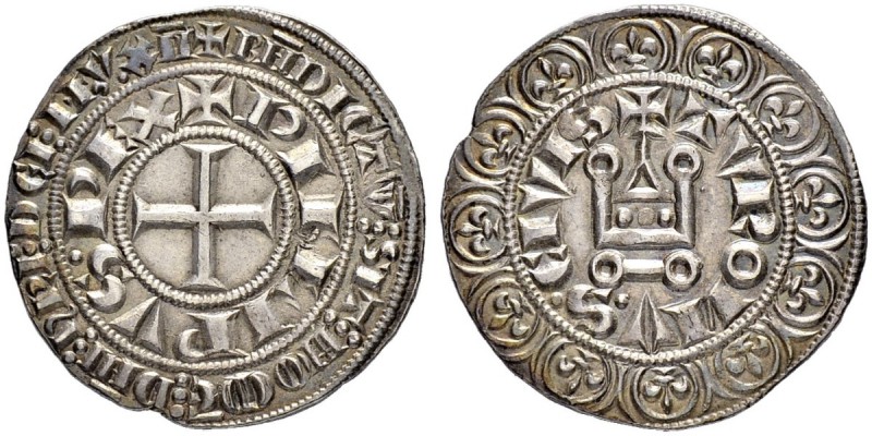 FRANKREICH
Königreich
Philipp III. 1270-1285. Gros Tournois o. J. 4.12 g. Dupl...