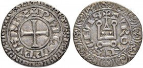 FRANKREICH
Königreich
Philipp IV. le Bel, 1285-1314. Gros Tournois o. J. À l'O rond. 3.46 g. Dupl. 213. Etwas knapper Schrötling. Gutes sehr schön /...