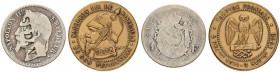 FRANKREICH
Königreich
II. Kaiserreich. Napoleon III. 1852-1870. Bronzejeton 1870. Spottmedaille auf seine Niederlage 1870. Collignon 42. Dazu: 1 Fra...