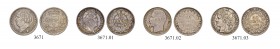 FRANKREICH
Königreich
Lots. 1/2 Franc 1817 A, Paris. 1/2 Franc 1841, Rouen. 50 Cent 1852, Paris. 50 Cent 1872, Paris. Unterschiedlich erhalten, teil...