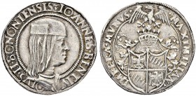 ITALIEN
Bologna
Giovanni II Bentivoglio, 1494-1509. Quarto o. J. (1494-1509). Büste des Regenten nach rechts. Umschrift: IOANNES·BENTIV- OLVS·II·BON...