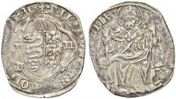 ITALIEN
Pavia
Filippo Maria Visconti, 1402-1412. Grosso da 1 Soldo e mezzo o. J. 2.37 g. MIR 849. Selten / Rare. Sehr schön / Very fine.