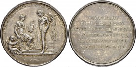 ITALIEN
Cisalpine Republik
Silbermedaille An X (1802). Auf die Beratung in Lyon über die Umwandlung der Cisalpinischen in die Italienische Republik....
