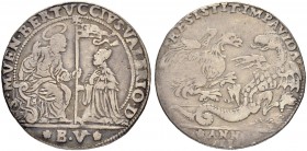 ITALIEN
Venedig
Bertucci Valier, 1656-1658. Osella AN II (1657). 9.29 g. Montenegro 1780. Paolucci 140. Rara. Sehr schön / Very fine.