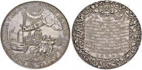 NIEDERLANDE
Breda
Silbermedaille 1637. Auf die Einnahme von Breda durch die Streitkräfte unter Führung des Statthalters Prinz Frederik Hendrik von N...