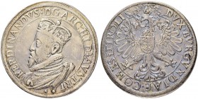 SAMMLUNG VON MÜNZEN UND MEDAILLEN DES RÖMISCH-DEUTSCHEN REICHES UND ÖSTERREICHS
Erzherzog Ferdinand II. 1564-1595. Doppeltaler o. J. (posthume Prägun...