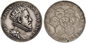 SAMMLUNG VON MÜNZEN UND MEDAILLEN DES RÖMISCH-DEUTSCHEN REICHES UND ÖSTERREICHS
Rudolf II. 1576-1612. Silbermedaille o. J. (1594). Auf den Reichstag ...