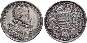 SAMMLUNG VON MÜNZEN UND MEDAILLEN DES RÖMISCH-DEUTSCHEN REICHES UND ÖSTERREICHS
Matthias, (1608-)1612-1619. Silbergussmedaille o. J. (1608), Kremnitz...