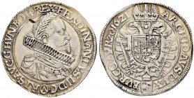 SAMMLUNG VON MÜNZEN UND MEDAILLEN DES RÖMISCH-DEUTSCHEN REICHES UND ÖSTERREICHS
Ferdinand II. 1618-1637. Taler 1621, Wien. 28.70 g. Herinek 366. Dav....