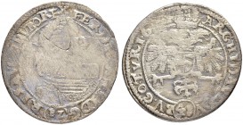 SAMMLUNG VON MÜNZEN UND MEDAILLEN DES RÖMISCH-DEUTSCHEN REICHES UND ÖSTERREICHS
Ferdinand II. 1618-1637. Kipper-48 Kreuzer 16(21), Olmütz. 8.44 g. He...