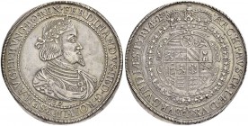 SAMMLUNG VON MÜNZEN UND MEDAILLEN DES RÖMISCH-DEUTSCHEN REICHES UND ÖSTERREICHS
Ferdinand III. 1637-1657. Doppeltaler 1639, Graz. 56.99 g. Herinek 33...
