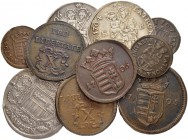 UNGARN
Malkontenten, 1703-1711. Diverse Münzen. Gulden 1704, 1705, 1706 (alle drei mit Hksp.); Cu 20 Poltura 1705, 10 Poltura 1704, 1705, 1706 Poltur...