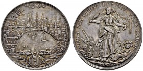 SCHWEIZER MÜNZEN UND MEDAILLEN
Basel
Silbermedaille 1648. Auf den Westfälischen Frieden. Stempel von F. Fecher. Stadtansicht mit aufgehender Sonne. ...