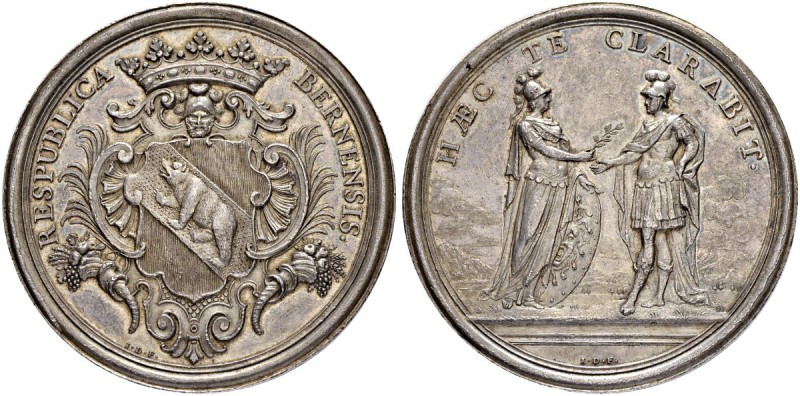 SCHWEIZER MÜNZEN UND MEDAILLEN
Bern
Silbermedaille o. J. Grosse Militär-Verdie...