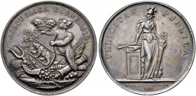 SCHWEIZER MÜNZEN UND MEDAILLEN
Bern
Sechzehnerpfennig o. J. (ab 1742). 93.33 g. Schweizer Medaillen 635. Fast FDC / About uncirculated.