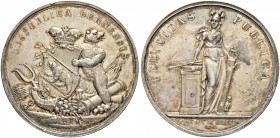SCHWEIZER MÜNZEN UND MEDAILLEN
Bern
Sechzehnerpfennig o. J. (ab 1742). 93.97 g. Schweizer Medaillen 635. Vorzüglich-FDC / Extremely fine- uncirculat...