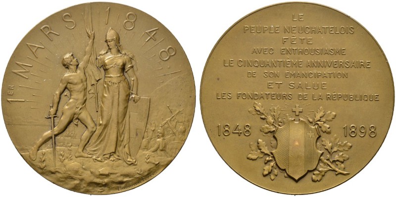 SCHWEIZER MÜNZEN UND MEDAILLEN
Neuenburg / Neuchâtel
Friedrich I. von Preussen...