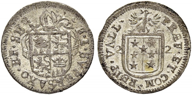 SCHWEIZER MÜNZEN UND MEDAILLEN
Wallis / Valais
Sitten, Bistum
Franz Joseph Su...