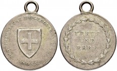 SCHWEIZER MÜNZEN UND MEDAILLEN
Medaillen und Diverses
Verdienstmedaille in Silber 1815. Verliehen von der Tagsatzung an die Soldaten und Offiziere d...
