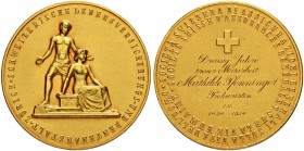 SCHWEIZER MÜNZEN UND MEDAILLEN
Medaillen und Diverses
Goldmedaille 1924. Schweizerische Lebensversicherungs- und Rentenanstalt Zürich. Goldene Verdi...