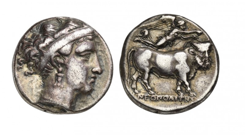 Southern Campania, Neapolis, Didrachm, ca. 350-325 BC. AR (g 7,41; mm 20; h 9). ...