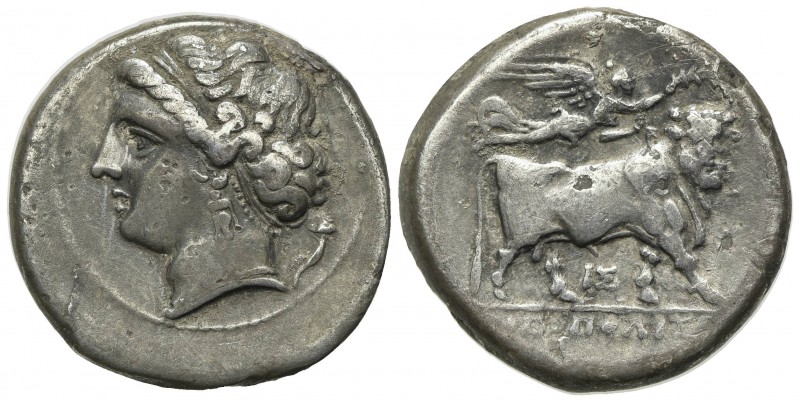 Southern Campania, Neapolis, Didrachm, ca. 275-250 BC. AR (g 7.04; mm 21; h 9). ...