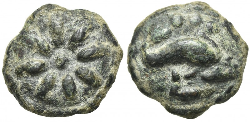Northern Apulia, Luceria, Teruncius, ca. 217-212 BC. Cast AE (g 31,74; mm 29,5; ...