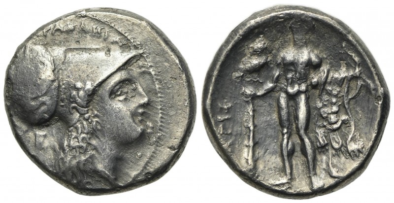 Southern Lucania, Herakleia, Stater, ca. 281-278 BC; AR (g 7.41; mm 20.5; h 2). ...