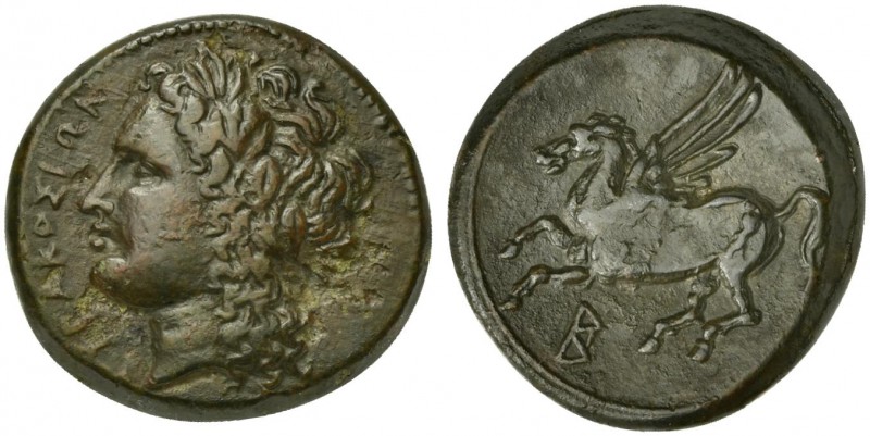 Sicily, Syracuse, Litra struck under Timoleon and the Third Democracy, ca. 344-3...