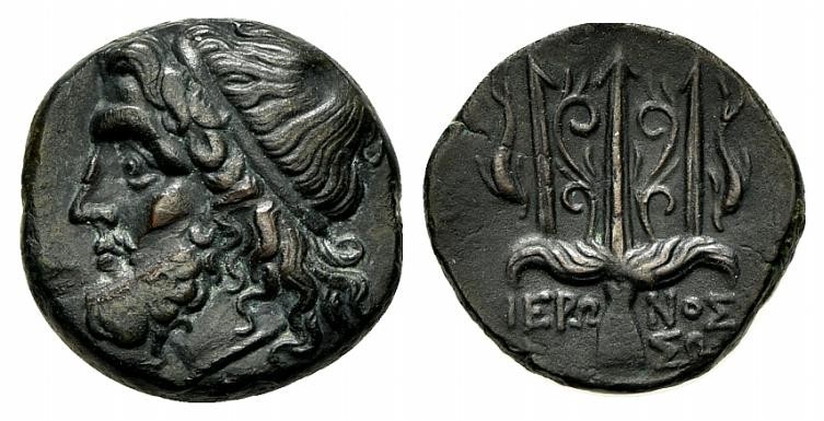 Sicily, Syracuse. Hieron II (275-215 BC). AE (g 6,11; mm 19; h 11), c. 263-218 B...