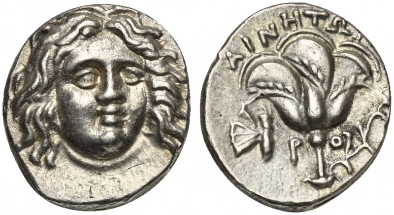 Islands of Caria, Rhodos, Rhodes, Drachm, ca. 205-190 BC; AR (g 2,79; mm 15; h 1...