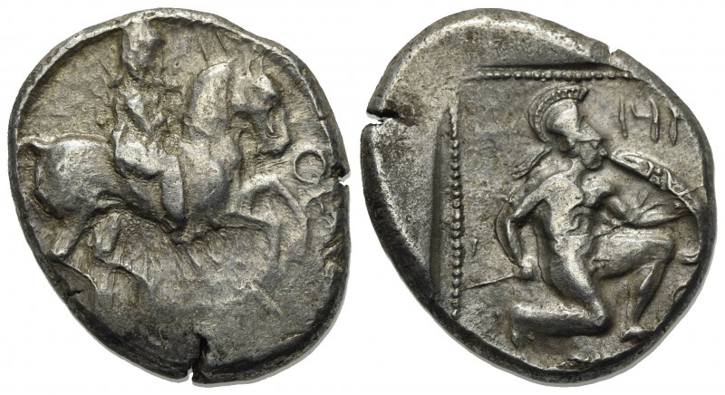 Cilicia, Tarsos, Stater, ca. 410-385 BC. AR (g 10.55, mm 21, h 9). Satrap on hor...