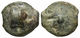 Anonymous, Rome, Cast Uncia, ca. 289-245 BC. AE (g 26,49; mm 28,5). Astragalos; Rv. Central pellet. Vecchi, ICC, 31; Crawford 14/6; HNItaly 273; RBW 6...