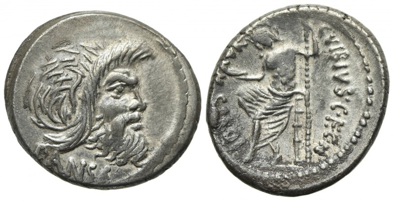 C. Vibius C.f. C.n. Pansa Caetronianus, Denarius, Rome, 48 BC. AR (g 3,84; mm 18...