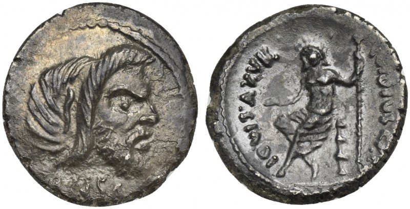 C. Vibius C.f. C.n. Pansa Caetronianus, Denarius, Rome, 48 BC. AR (g 3,61; mm 18...