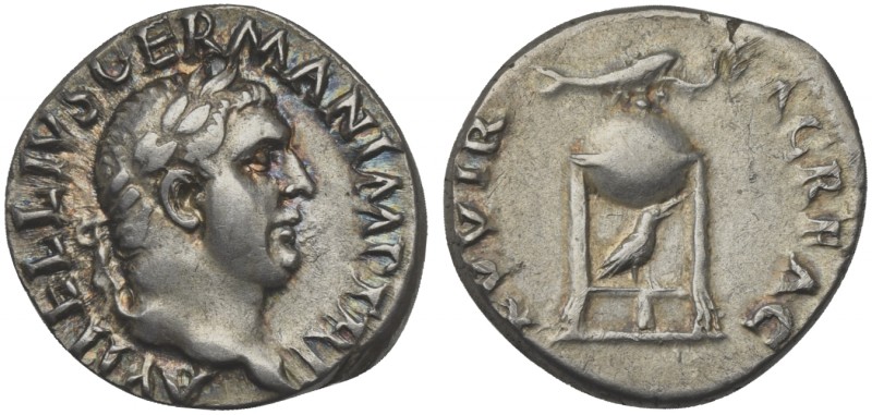 Vitellius (AD 69), Denarius, Rome, ca. late April-20 December. AR (g 3,40; mm 19...