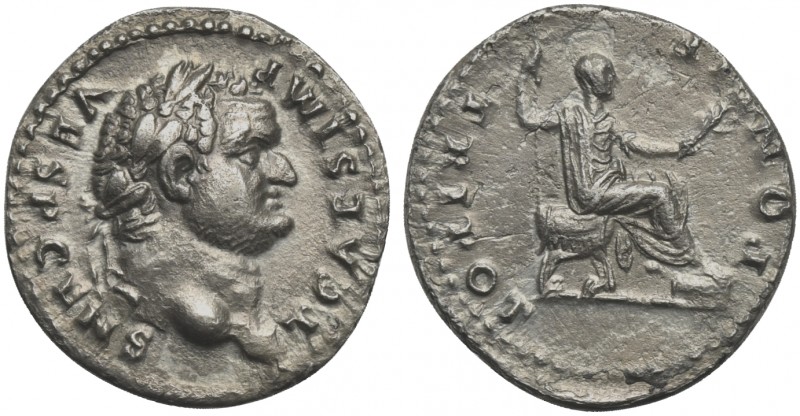 Titus (Caesar, 69-79), Denarius, Rome, AD 73. AR (g 3,10; mm 20; h 1). T CAES IM...