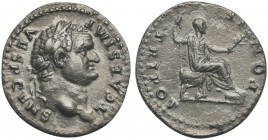Titus (Caesar, 69-79), Denarius, Rome, AD 73. AR (g 3,10; mm 20; h 1). T CAES IMP VESP CENS, Laureate head r., Rv. PONTIF TRI POT, Emperor seated r., ...