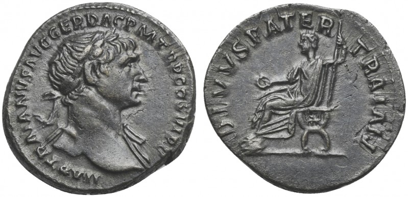 Trajan (98-117), Denarius, Rome, 112-3. AR (g 3,38; mm 19; h 7). IMP TRAIANVS AV...