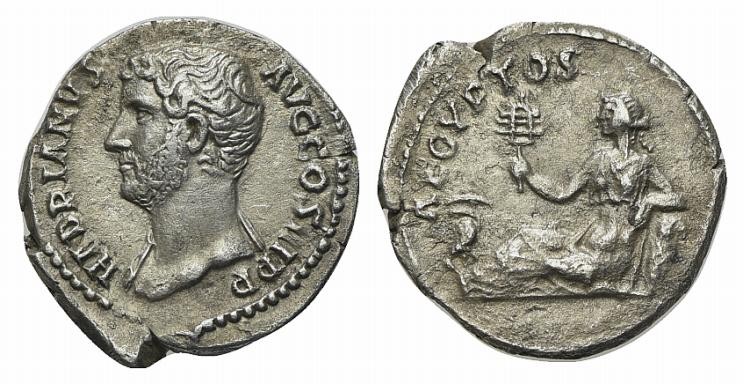 Hadrian (117-138), Denarius, Rome, ca. 134-8. AR (g 2,76; mm 17,5; h 8). HADRIAN...