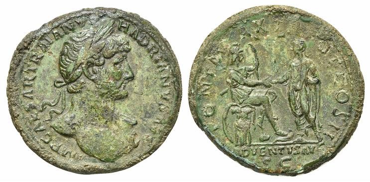 Hadrian (117-138), Sestertius, Rome, AD 118. AE (g 27,06; mm 35; h 5). IMP CAESA...