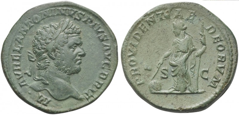 Caracalla (198-217), Sestertius, Rome, 212-3. AE (g 22,43; mm 32; h 12). M AVREL...