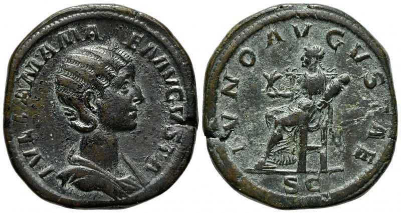 Julia Mamaea (Augusta, 222-235), Sestertius, Rome, AD 231. AE (g 25,92; mm 32; h...