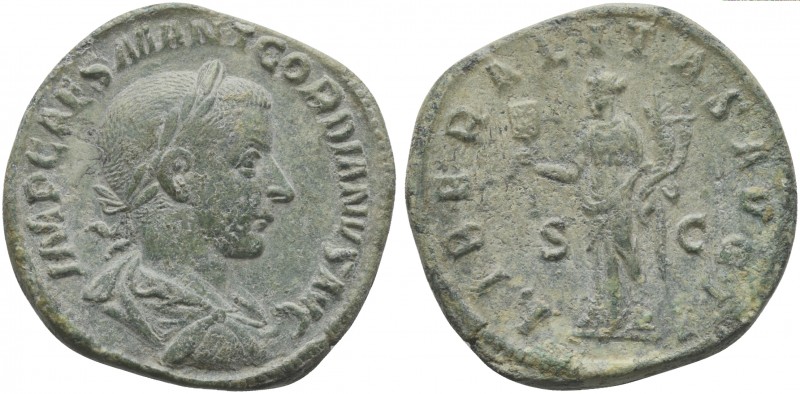 Gordian III (238-244), Sestertius, Rome, AD 239. AE (g 21,22; mm 31; h 12). IMP ...